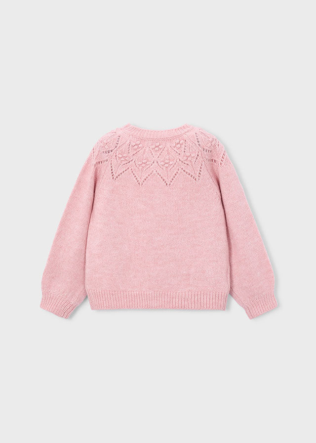 Girl Pointelle Sweater