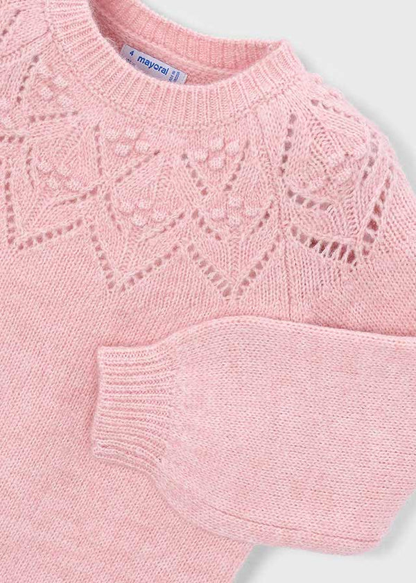Girl Pointelle Sweater