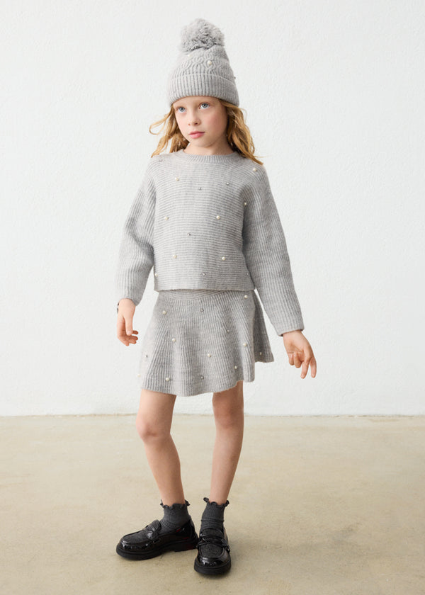 Girl Knit Pearls Set