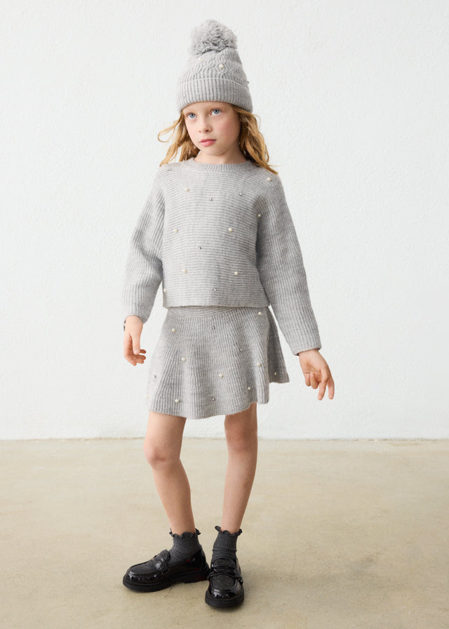 Girl Knit Pearls Set