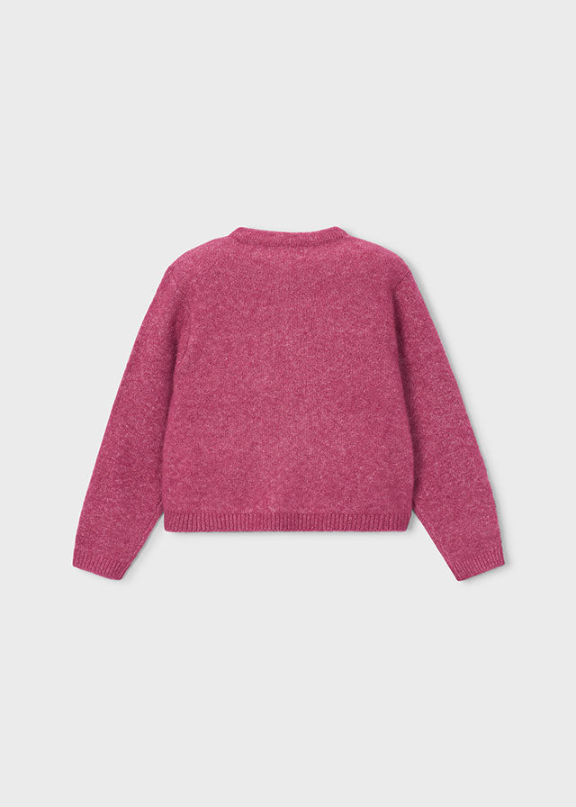 Girl Knit Cardigan With Bows