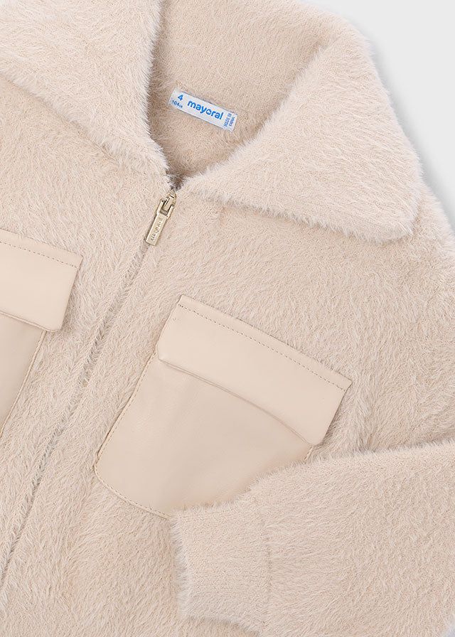 Girl Zip-up Knit Jacket