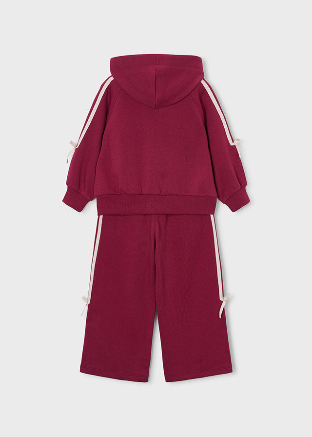 Girl Cherry Bow Tracksuit