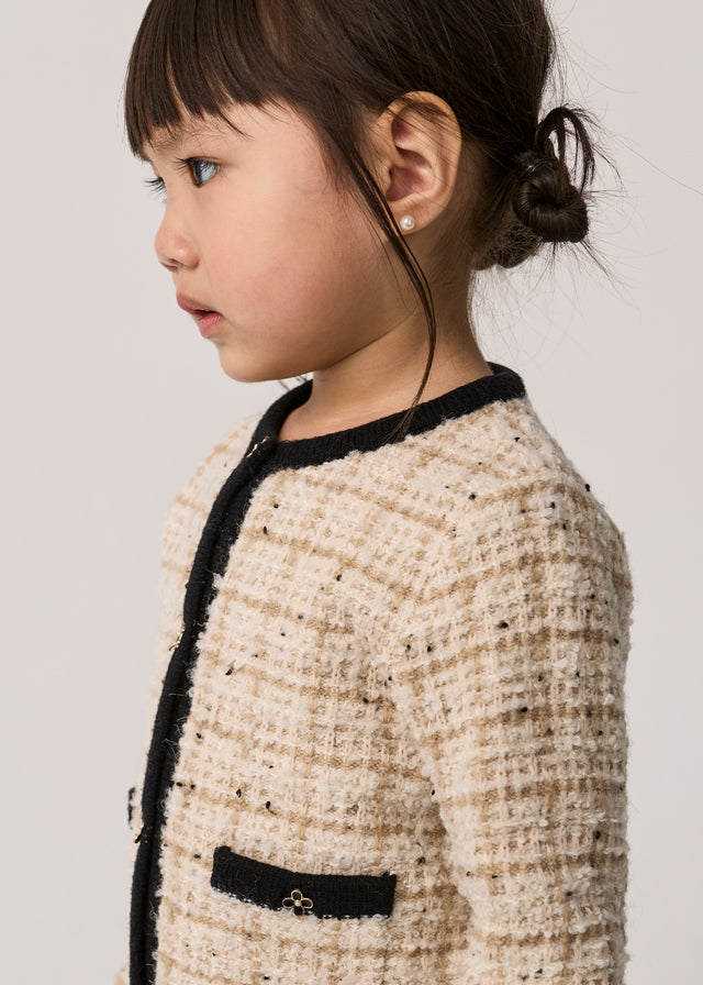 Baby Girl Knit Skirt And Blazer Set