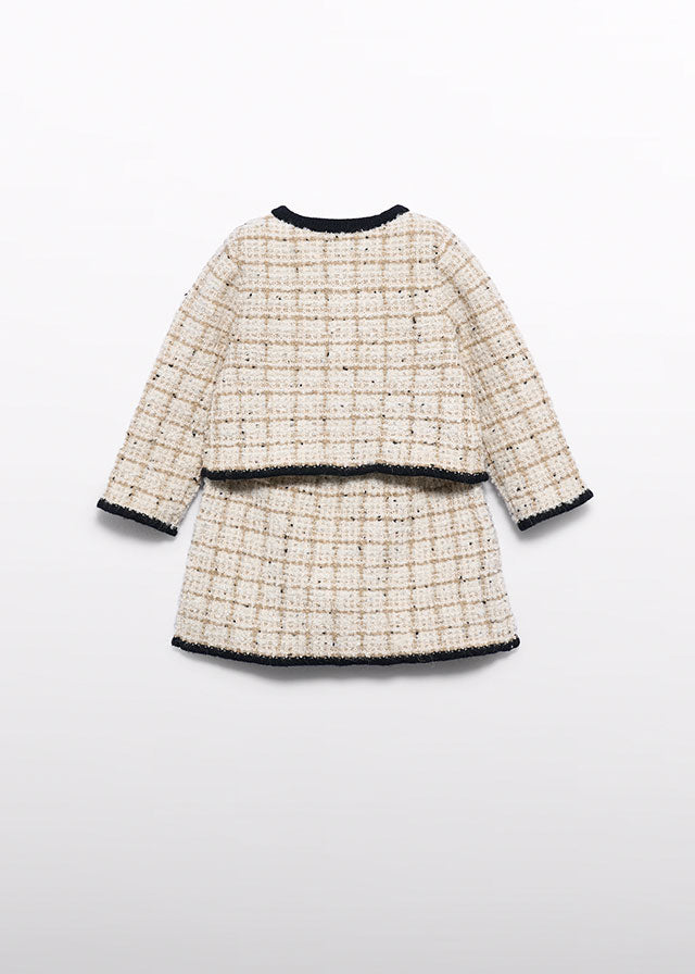 Baby Girl Knit Skirt And Blazer Set