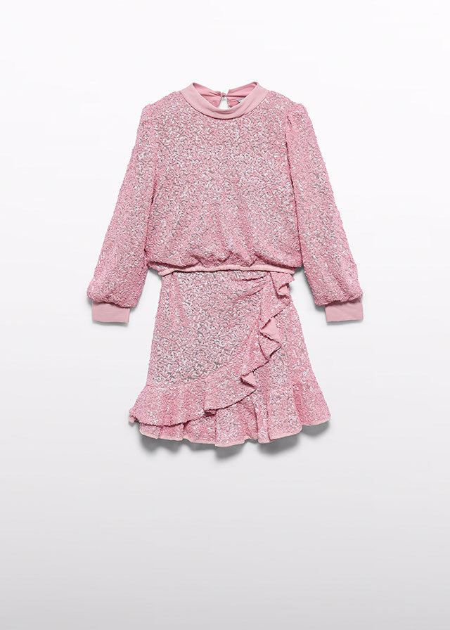Girl Sequin Skirt Sets 2 colors Gold n Pink