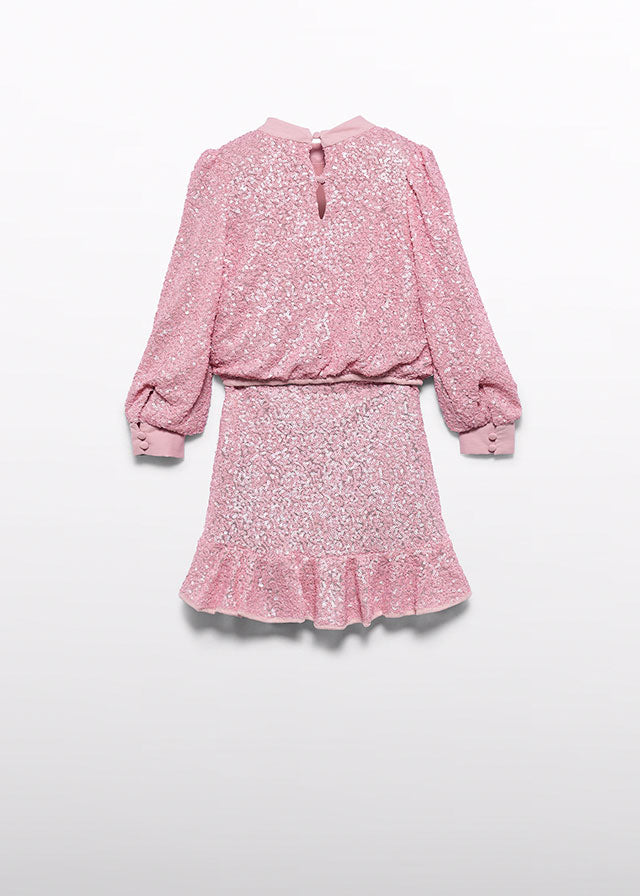 Girl Sequin Skirt Sets 2 colors Gold n Pink