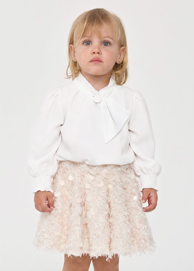 Girl Feather Skirt Set