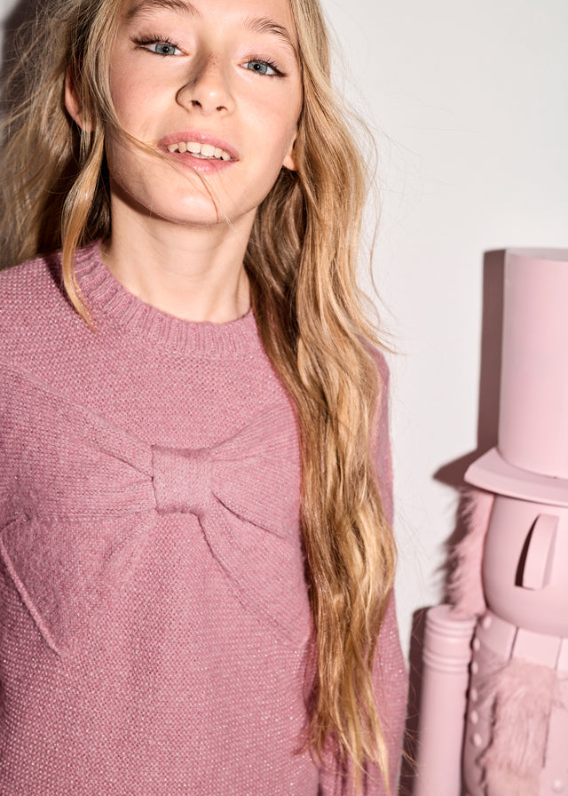 Girl Skirt With Bow Set