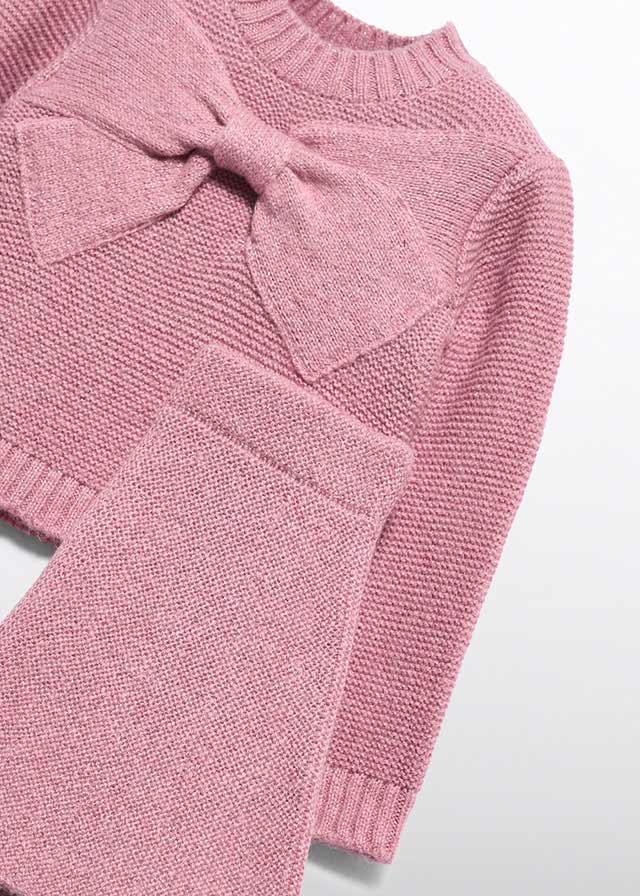 Girl Skirt With Bow Set