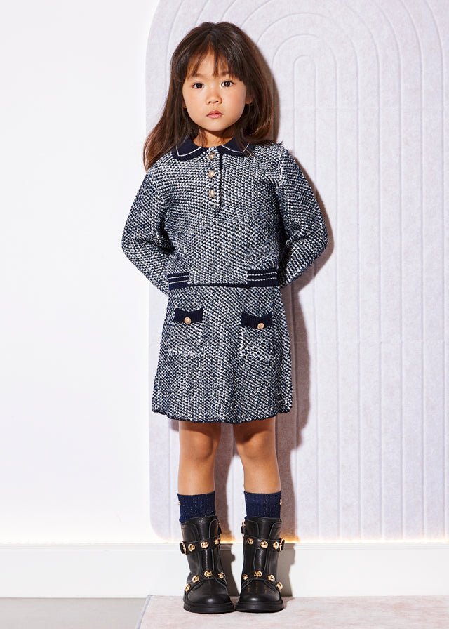 Girl Knit Skirt Set