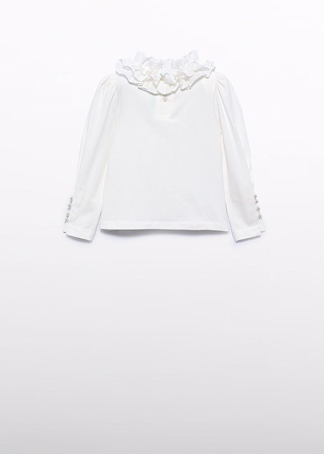 Girl T-Shirt With Ruffle Details