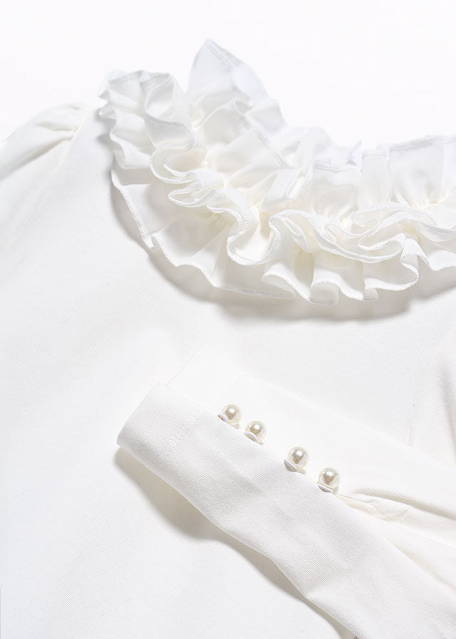 Girl T-Shirt With Ruffle Details