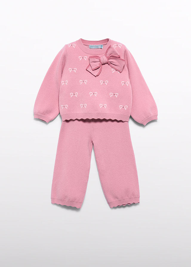 Baby Girl Knit Pants Set