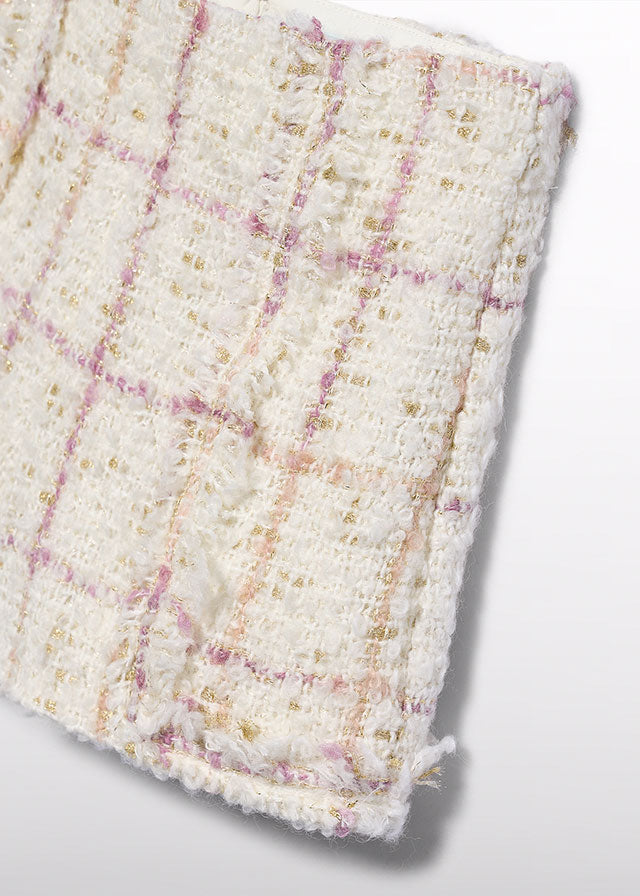Checked Tweed Shorts