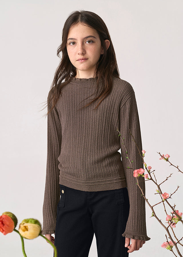 Girl Knit Shimmer Sweaters 2 colors