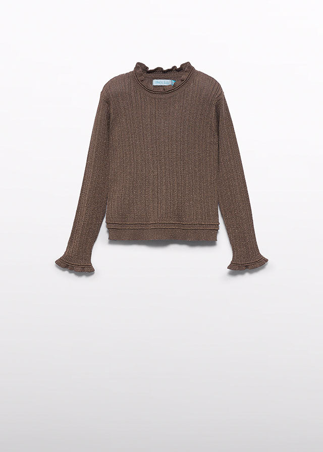 Girl Knit Shimmer Sweaters 2 colors