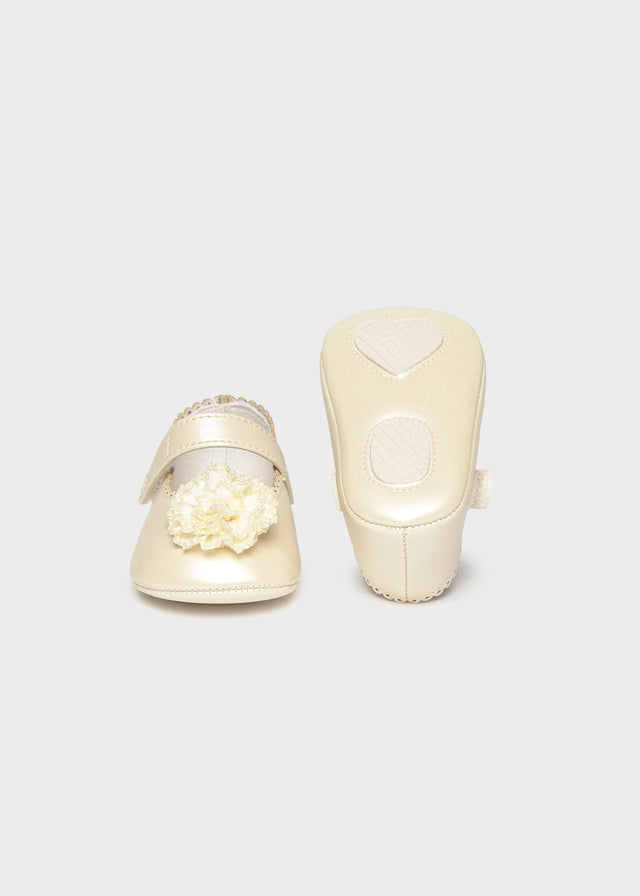 Newborn Girl Flower Mary Janes