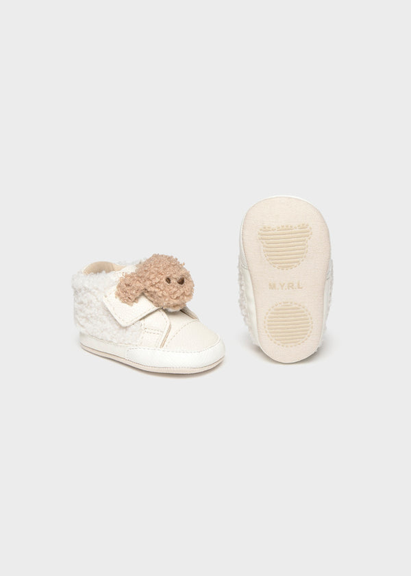 Newborn Girl Teddy Bear Sneakers
