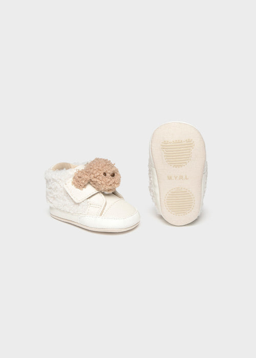 Newborn Girl Teddy Bear Sneakers