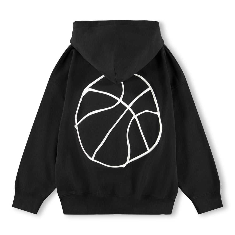 Marley Black Hoodie Zipped