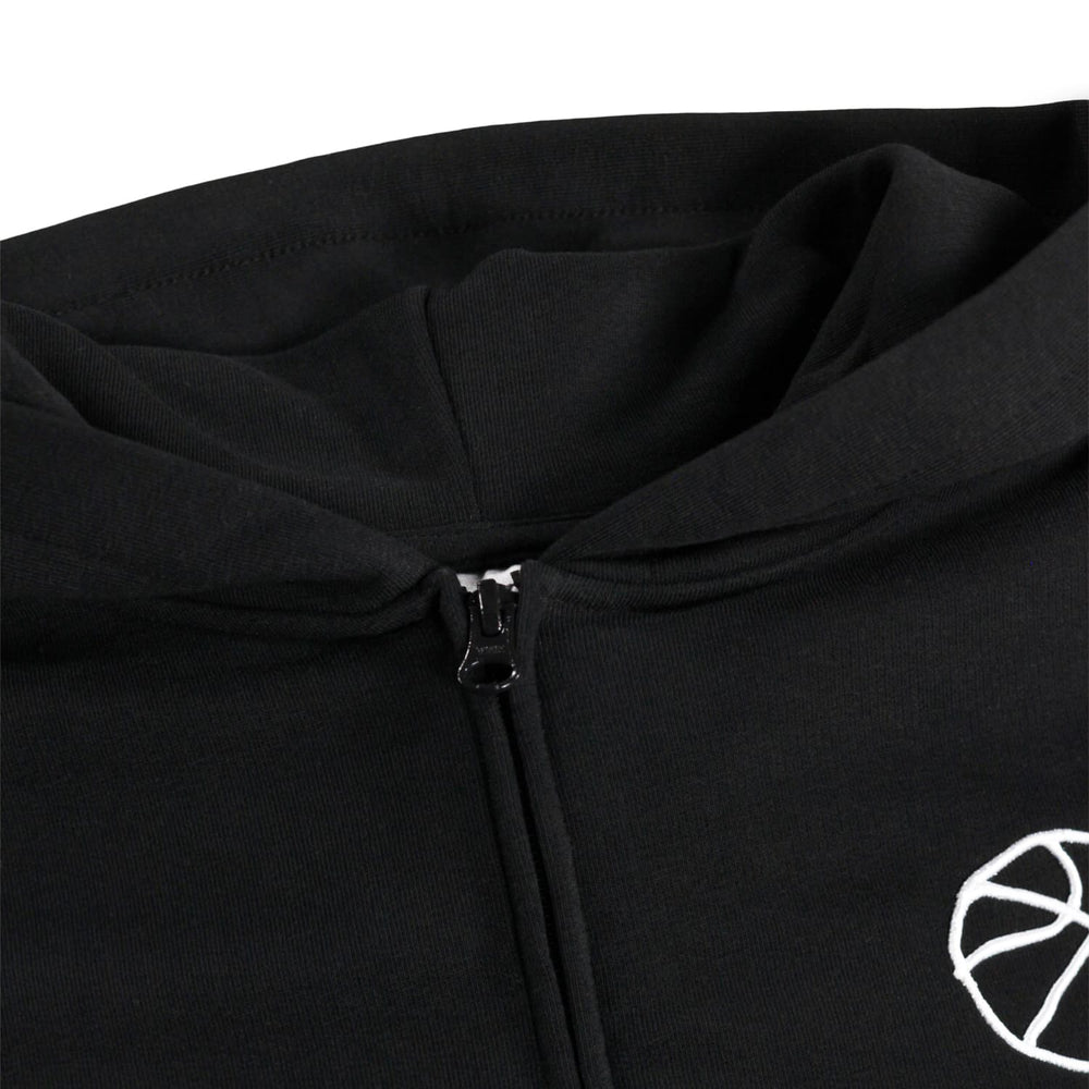 Marley Black Hoodie Zipped