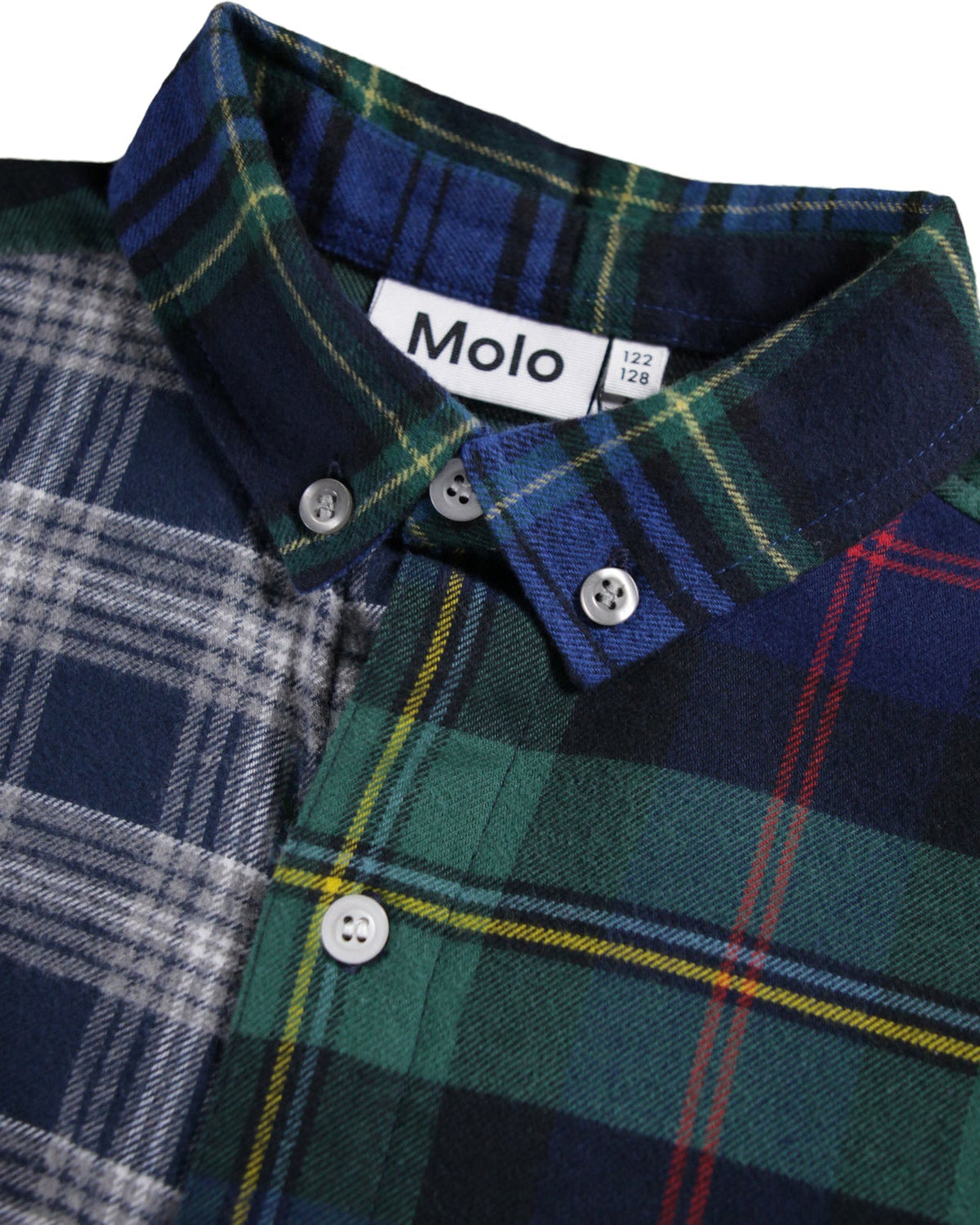 Remon Mixed Plaid Button-Front Shirt