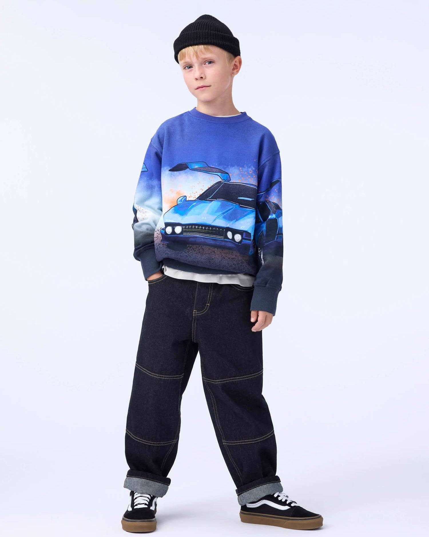 Mattis Car Blue Sweatshirt