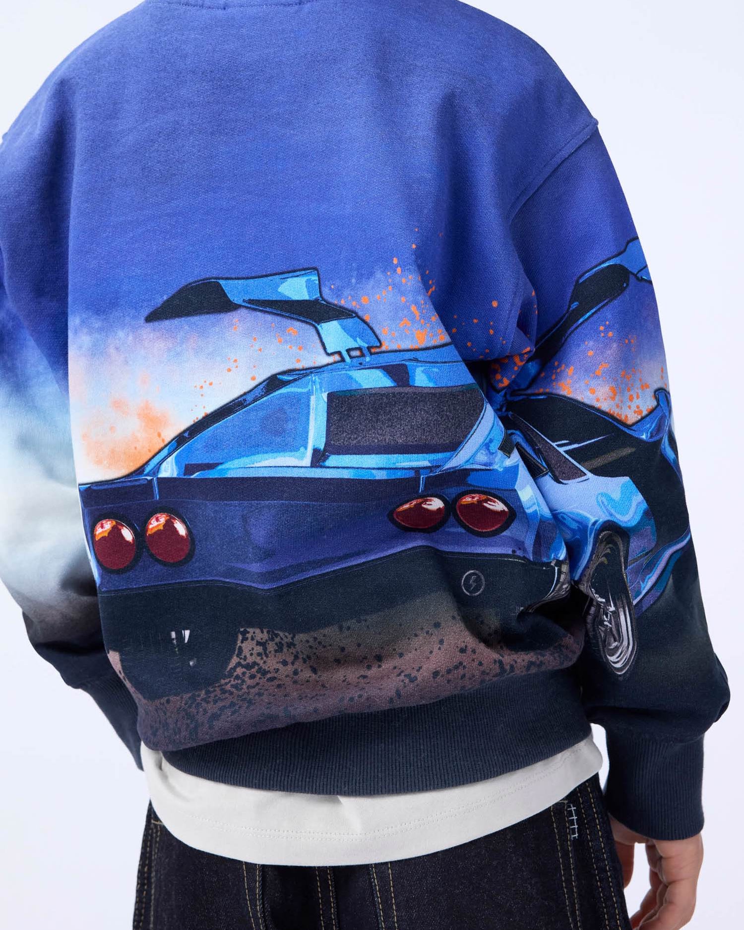 Mattis Car Blue Sweatshirt