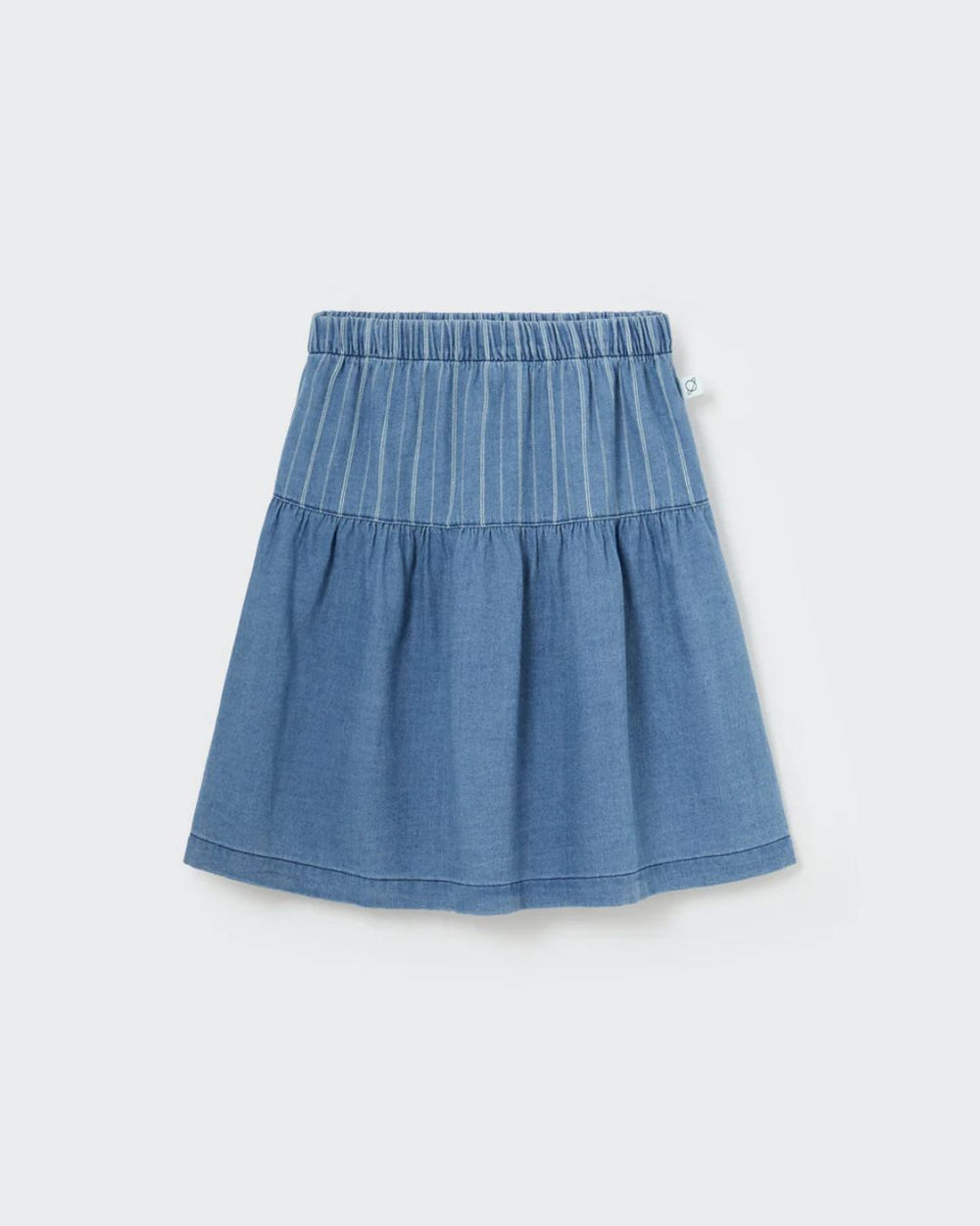 Striped Denim Skirt