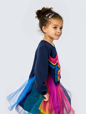 Baby Sara Rainbow Star Twofer Dress
