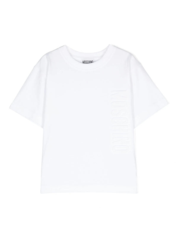 Moschino Logo-embossed Cotton T-shirt White