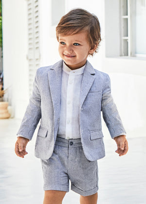 Baby boy linen dressy suit
