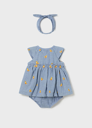Dress with headband for baby