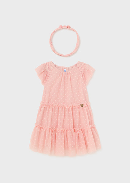 Baby tulle dress with headband