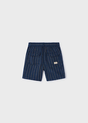 Striped linen shorts for boy