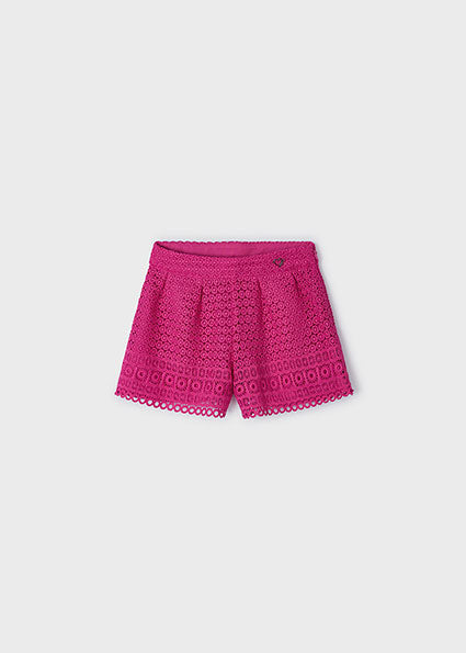 Guipure shorts for girl