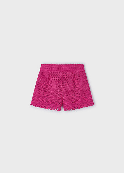 Girls guipure shorts