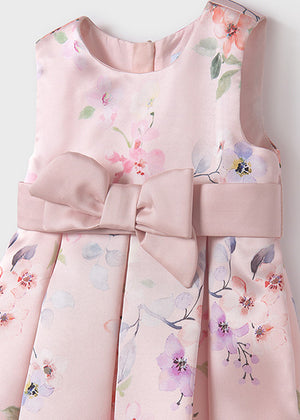 Printed mikado baby girl dress