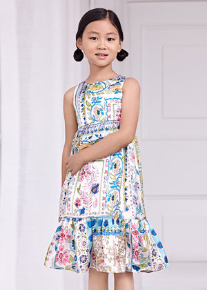 Printed dress for girl