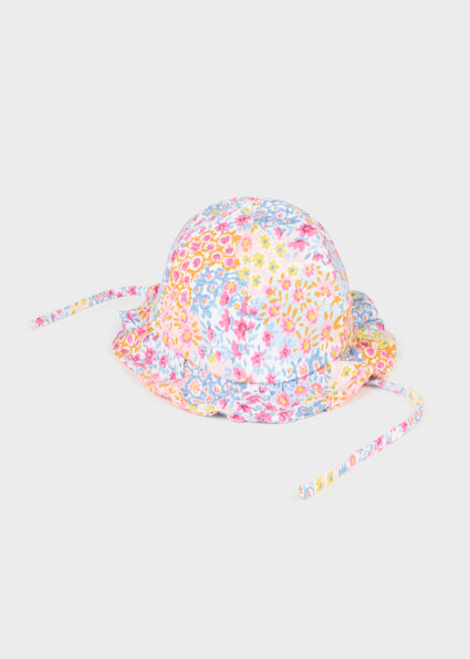 Printed hat for baby girl