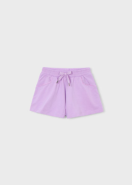 Girl’s Jersey Shorts in Lilac