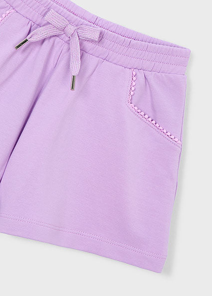 Girl’s Jersey Shorts in Lilac