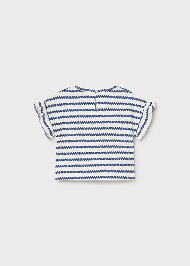 Baby Girl Blue Stripes T-Shirt