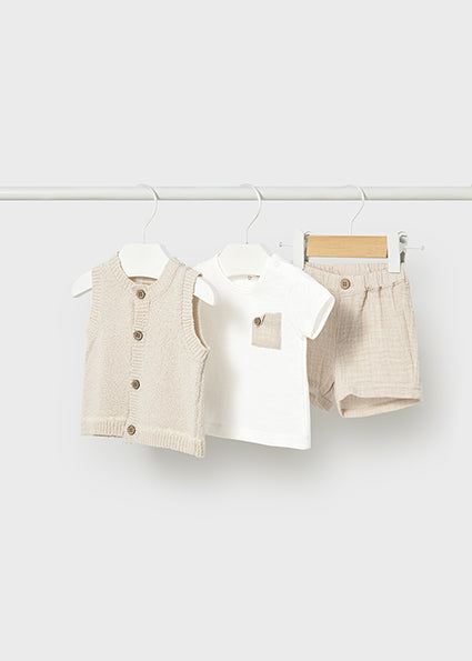 Baby Boy 3-Piece Wheat Set