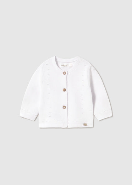 Baby Girl White Cardigan