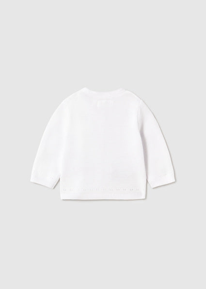 Baby Girl White Cardigan