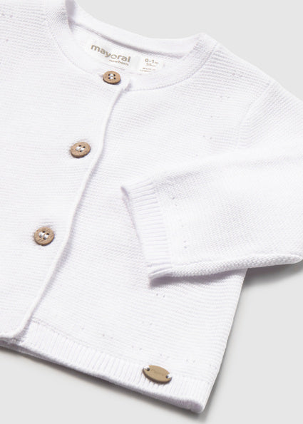 Baby Girl White Cardigan