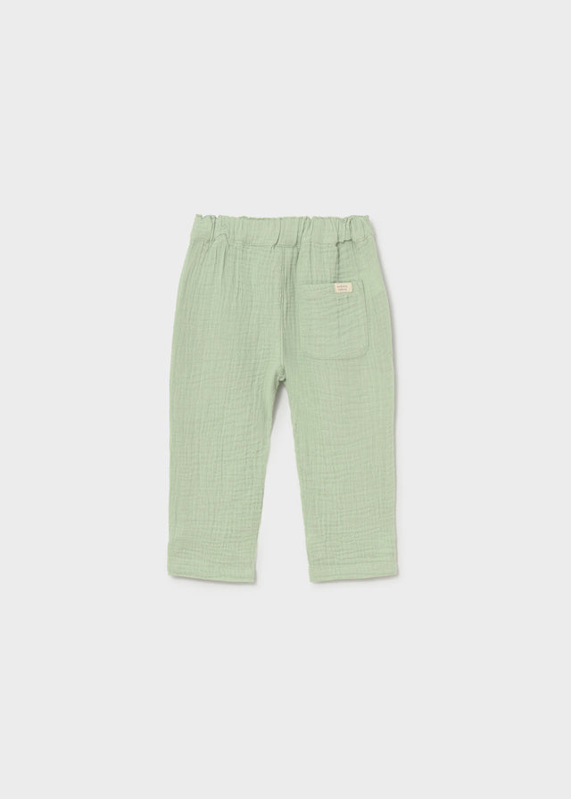 Baby Boy Matcha Bambula Pants