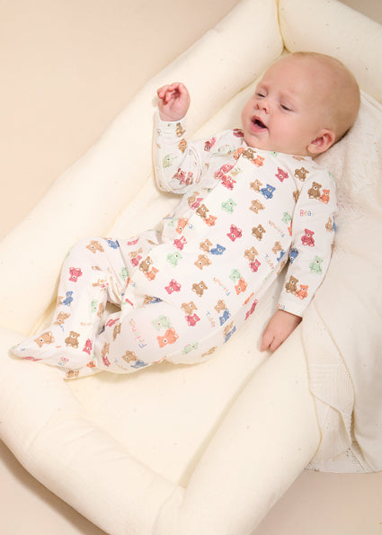 Baby Boy Teddy Bear Footie